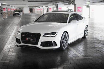 SPLITTER ANTERIORE V.3 ADATTO PER AUDI RS7 C7 FACELIFT  (2014 - 2017 )