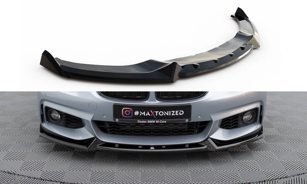 SPLITTER ANTERIORE ADATTO PER V.4 BMW 4 COUPE M-PACK F32 (2013-2020)