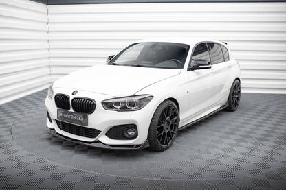 SPLITTER ANTERIORE adatto per V.4 CSL LOOK BMW 1 M-PACK / M140I F20 FACELIFT  2015-2019