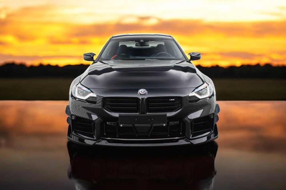 ✨SPLITTER anteriore V5 design nero lucido ABS ADATTO per BMW M2 G87✨
