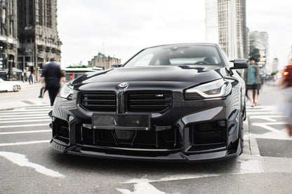✨SPLITTER anteriore V5 design nero lucido ABS ADATTO per BMW M2 G87✨