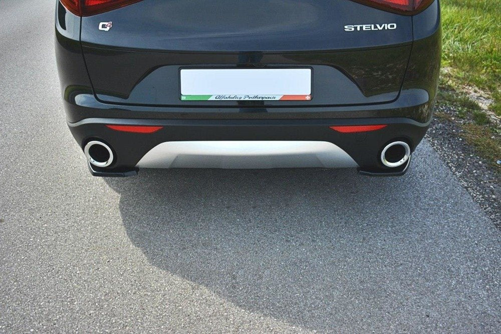 SPLITTER LATERALI POSTERIORI ADATTO COMPATIBILE PER  ALFA ROMEO STELVIO 2016 - 2020