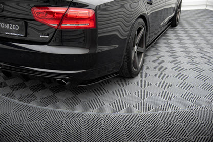 SPLITTER LATERALI POSTERIORI ADATTO COMPATIBILE PER AUDI A8 D4 (2009-2013)