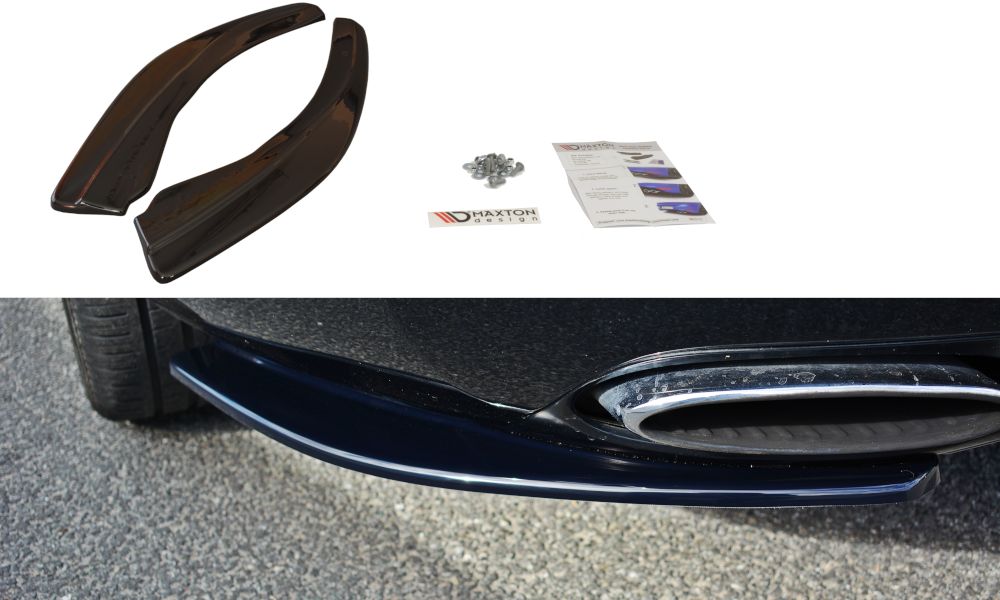 SPLITTER LATERALI POSTERIORI ADATTO PER  BENTLEY CONTINENTAL GT  (2009-2012)