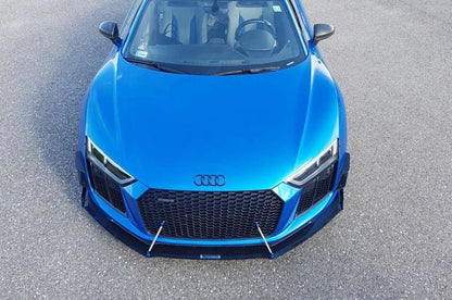 SPLITTER ANTERIORE ADATTO PER  RACING AUDI R8 MK.2   (2015-2018)
