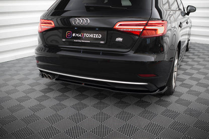 SPLITTER LATERALI POSTERIORI adatti per AUDI A3 SPORTBACK 8V FACELIFT (2016 - 2020)