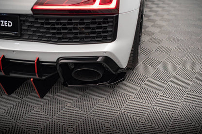 SPLITTER LATERALI POSTERIORI ADATTO PER AUDI R8 MK2 FACELIFT 2018-2023