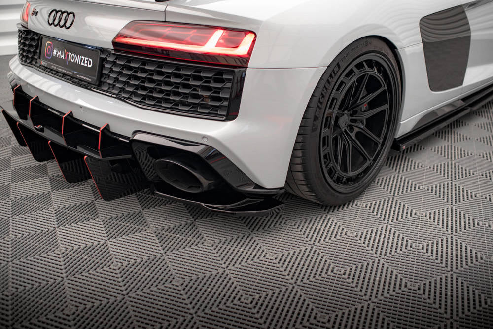 SPLITTER LATERALI POSTERIORI ADATTO PER AUDI R8 MK2 FACELIFT 2018-2023