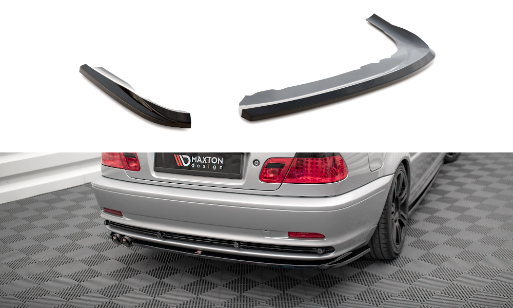 SPLITTER LATERALI POSTERIORI ADATTO PER  BMW 3 COUPE E46  (1998-2003)