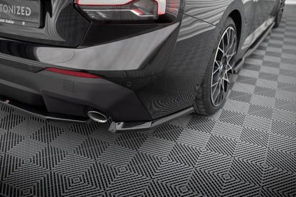 SPLITTER LATERALI POSTERIORI COMPATIBILE PER V.1 BMW 2 COUPE G42  (2021 - )