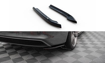 SPLITTER LATERALI POSTERIORI adatto compatibile per V.2 AUDI A4 S-LINE AVANT B8 FACELIFT 2011 - 2015