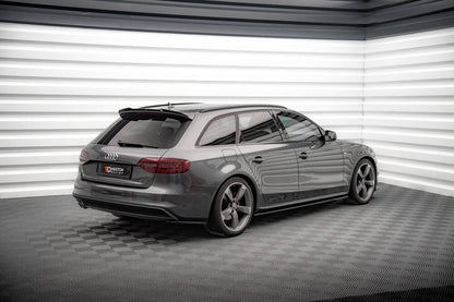 SPLITTER LATERALI POSTERIORI adatto compatibile per V.2 AUDI A4 S-LINE AVANT B8 FACELIFT 2011 - 2015