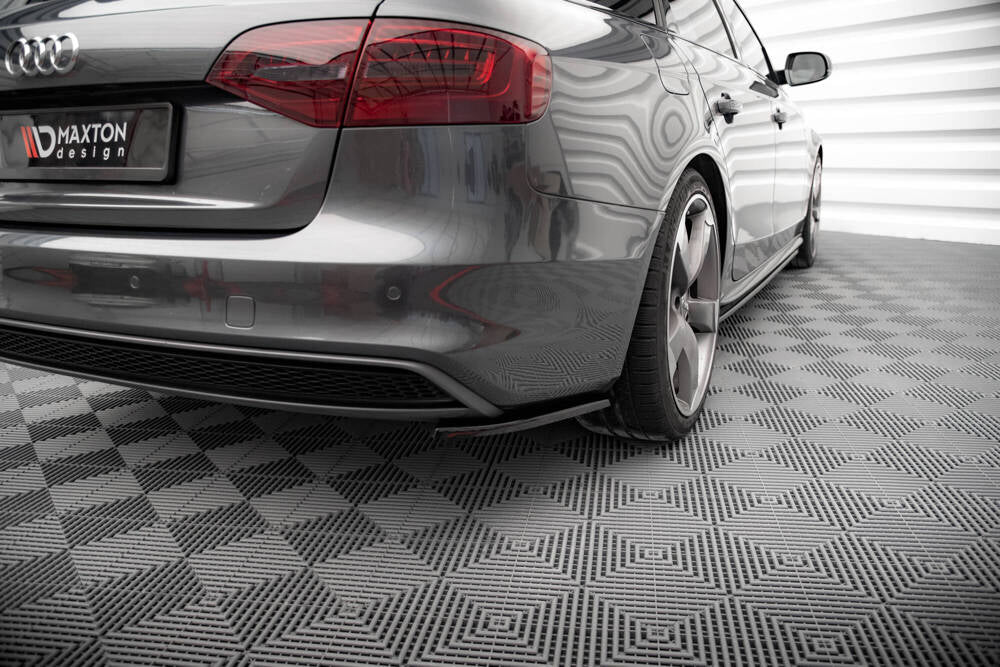 SPLITTER LATERALI POSTERIORI adatto compatibile per V.2 AUDI A4 S-LINE AVANT B8 FACELIFT 2011 - 2015