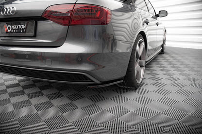 SPLITTER LATERALI POSTERIORI adatto compatibile per V.2 AUDI A4 S-LINE AVANT B8 FACELIFT 2011 - 2015