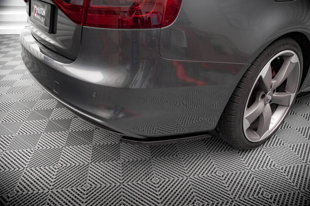 SPLITTER LATERALI POSTERIORI adatto compatibile per V.2 AUDI A4 S-LINE AVANT B8 FACELIFT 2011 - 2015