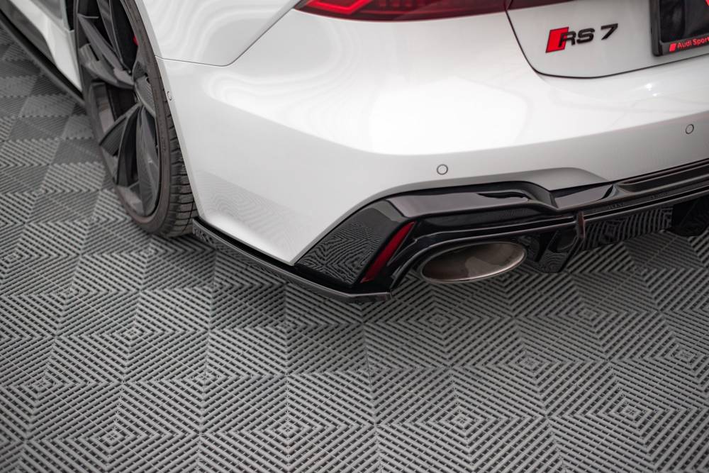 SPLITTER LATERALI POSTERIORI ADATTO PER V.2 AUDI RS6 C8 / RS7 C8  (2019- )