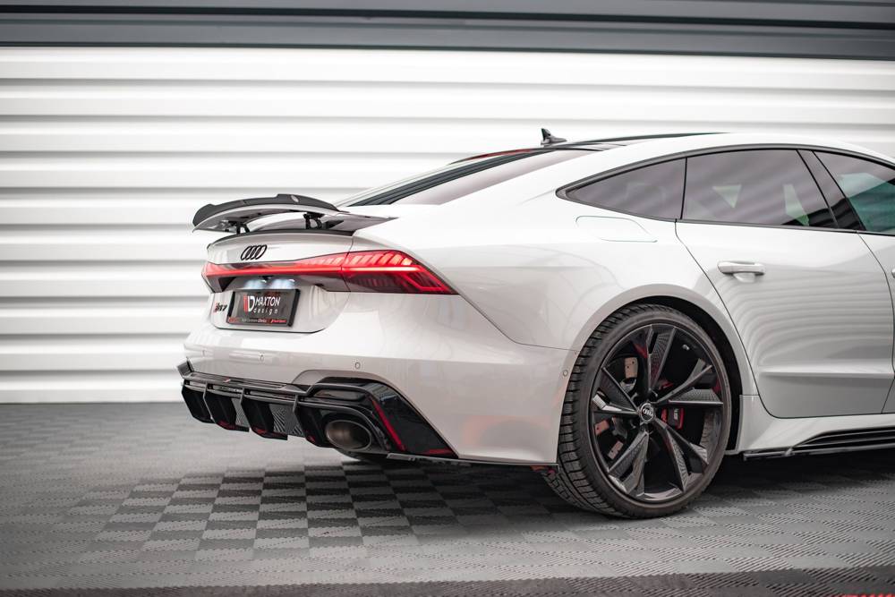 SPLITTER LATERALI POSTERIORI ADATTO PER V.2 AUDI RS6 C8 / RS7 C8  (2019- )