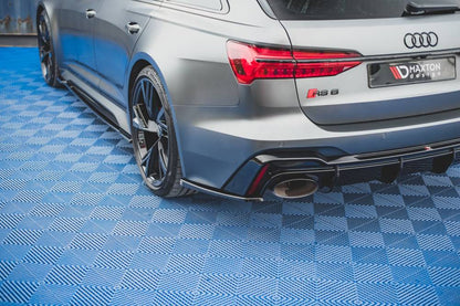 SPLITTER LATERALI POSTERIORI ADATTO PER V.2 AUDI RS6 C8 / RS7 C8  (2019- )