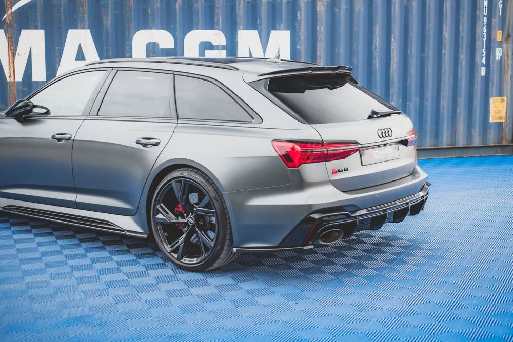 SPLITTER LATERALI POSTERIORI ADATTO PER V.2 AUDI RS6 C8 / RS7 C8  (2019- )