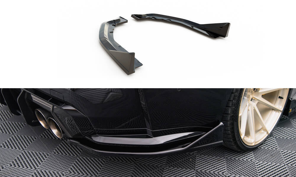 SPLITTER LATERALI POSTERIORI adatto compatibile per  V.4 BMW M4 G82  (2021 - )