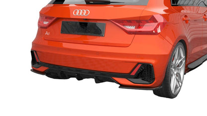 REAR SIDE SPLITTERS V.2 SUITABLE FOR AUDI A1 S-LINE GB 