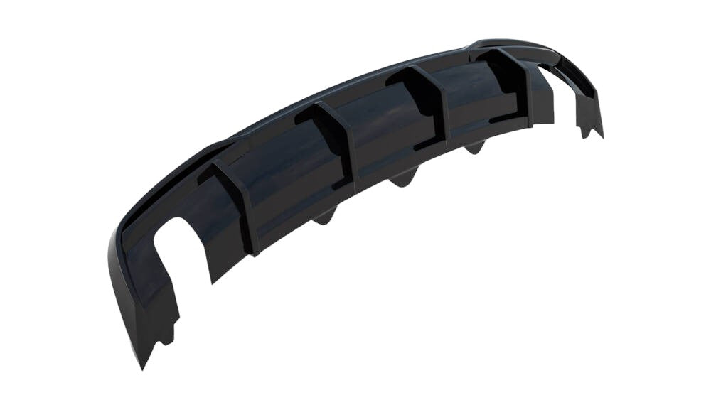 DIFFUSORE PER AUDI A5 8T facelift 2011-2016 nero lucido (Versione con scarichi singoli su entrambi i lati)