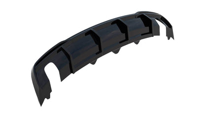DIFFUSORE PER AUDI A5 8T facelift 2011-2016 nero lucido (Versione con scarichi singoli su entrambi i lati)
