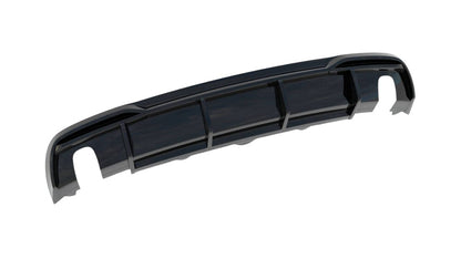 DIFFUSORE PER AUDI A5 8T facelift 2011-2016 nero lucido (Versione con scarichi singoli su entrambi i lati)