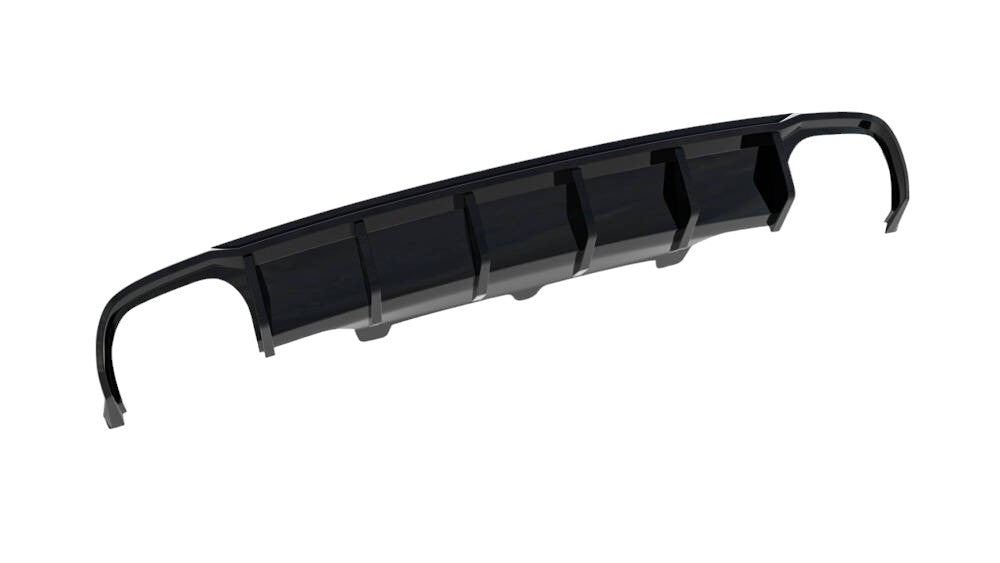 REAR DIFFUSER DOUBLE EXHAUST ON BOTH SIDES SUITABLE FOR AUDI A6 C7