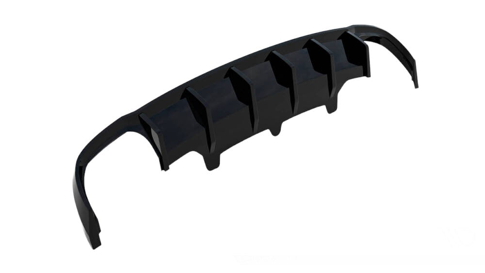 REAR DIFFUSER DOUBLE EXHAUST ON BOTH SIDES SUITABLE FOR AUDI A6 C7