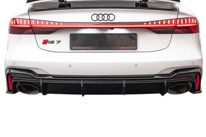 DIFFUSER SUITABLE FOR AUDI RS6 C8 / RS7 C8 (VERSION WITH TOW HOOK)