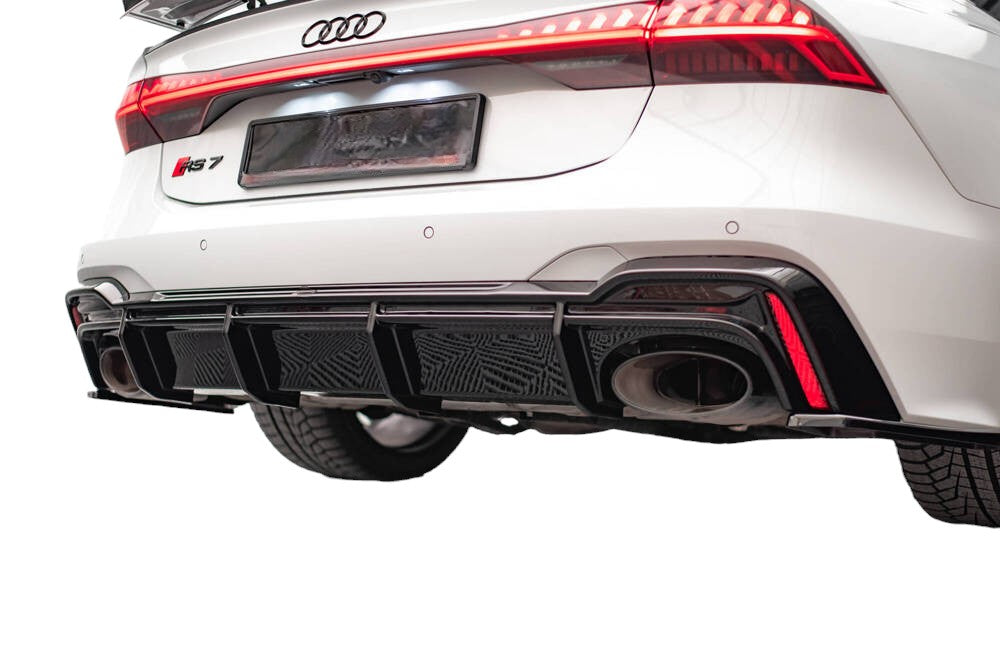 DIFFUSER SUITABLE FOR AUDI RS6 C8 / RS7 C8 (VERSION WITH TOW HOOK)