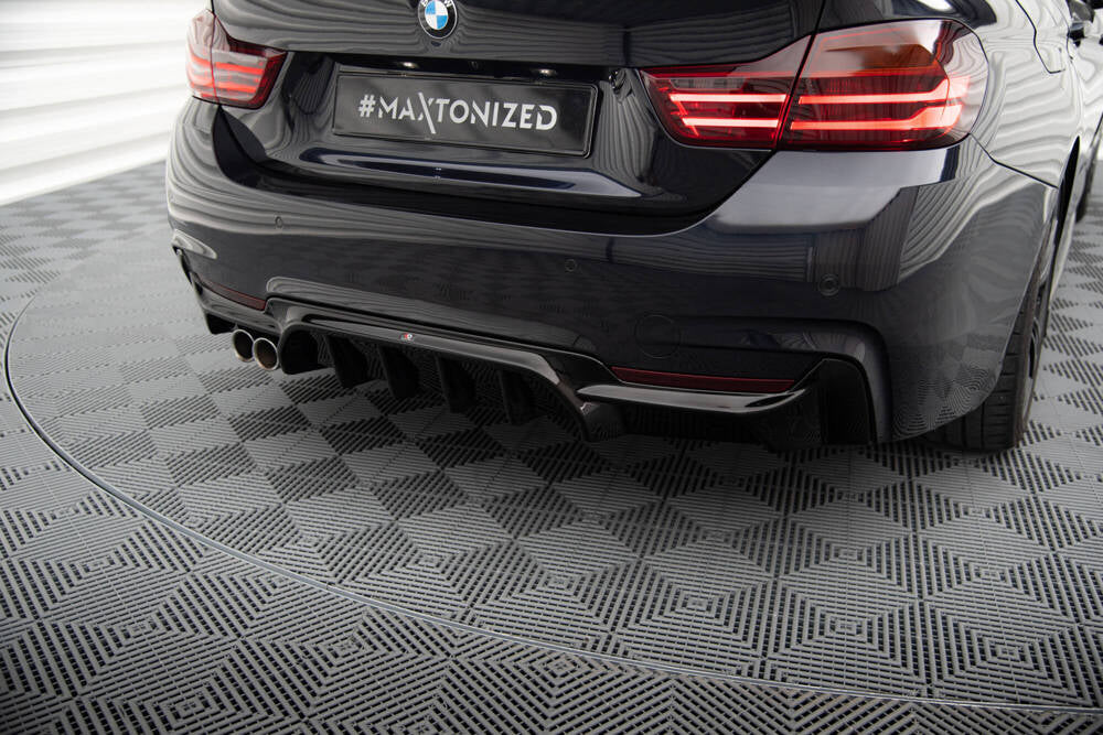 DIFFUSORE POSTERIORE BMW 4 COUPÉ / GRAN COUPE M-PACK F32 / F36 (VERSIONE CON SCARICO SU UN LATO)