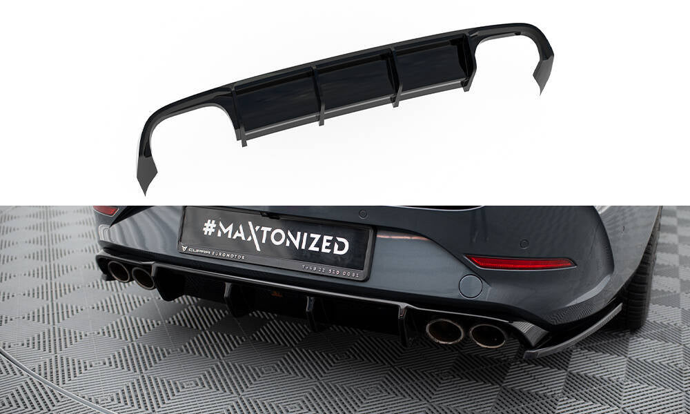 DIFFUSORE posteriore PER Cupra Leon ST Mk1 2020-2024 NERO LUCIDO