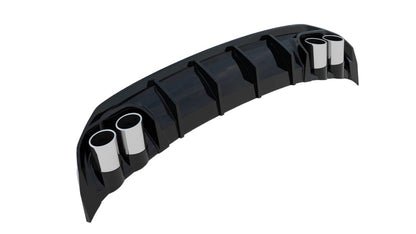 DIFFUSORE POSTERIORE + TERMINALI DI SCARICO ADATTO PER AUDI A3 S-LINE BERLINA 8Y