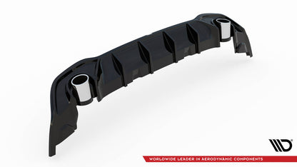 🔥ART.8920 DIFFUSORE + TERMINALI DI SCARICO PER VW GOLF GTE / R-LINE Mk8 / Mk8🔥