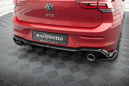 🔥ART.8920 DIFFUSORE + TERMINALI DI SCARICO PER VW GOLF GTE / R-LINE Mk8 / Mk8🔥