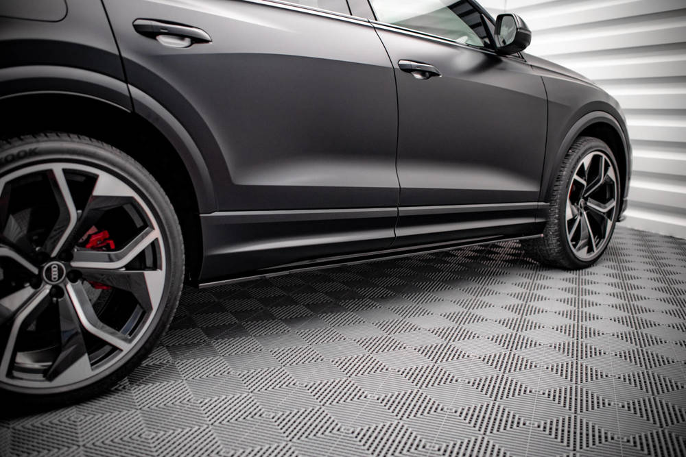 Minigonne Laterali Diffusori per Audi RSQ8 Mk1 - nero lucido