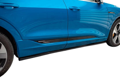 ✨MINIGONNE laterali Design per Audi E-Tron nero lucido ABS 2018-2022✨