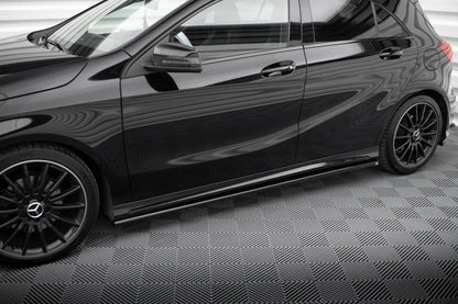 🔥ART.8919 MINIGONNE LATERALI PER MERCEDES-BENZ A AMG-LINE W176 FACELIFT🔥