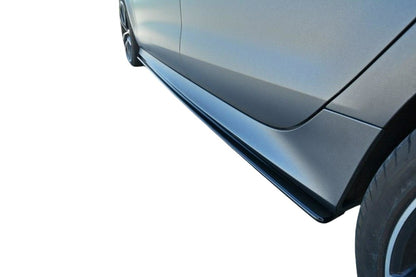 ✨MINIGONNE LATERALI nero lucido ABS ADATTE  per Audi RS7 2014-2017✨