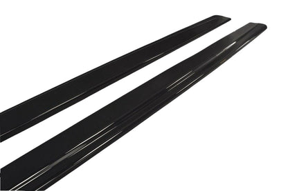 ✨MINIGONNE LATERALI nero lucido ABS ADATTE  per Audi RS7 2014-2017✨
