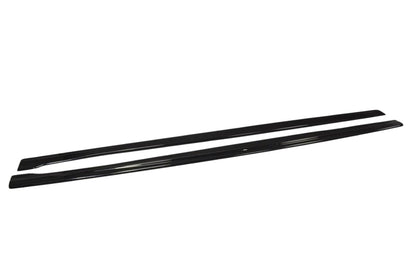 ✨MINIGONNE LATERALI nero lucido ABS ADATTE  per Audi RS7 2014-2017✨