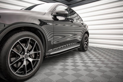 🔥ART.8915 MINIGONNE LATERALI  V.1 PER MERCEDES-BENZ GLC COUPE AMG-LINE C253 🔥