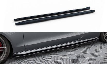 MINIGONNE LATERALI adatte per V.2 AUDI S5 / A5 S-LINE COUPE 8T 2007 - 2016