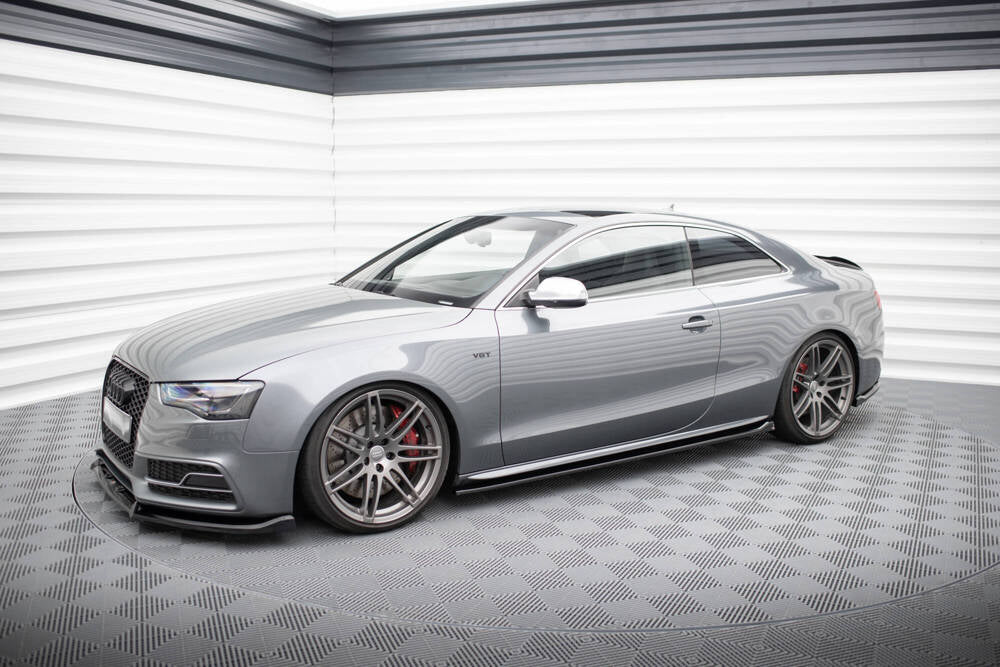 MINIGONNE LATERALI adatte per V.2 AUDI S5 / A5 S-LINE COUPE 8T 2007 - 2016
