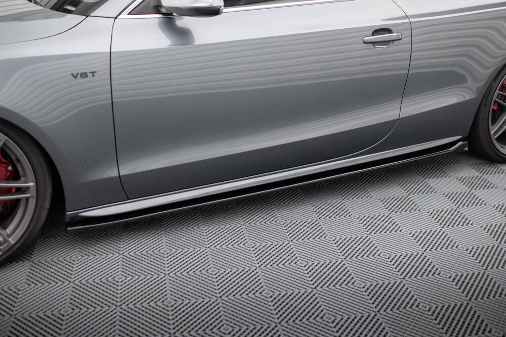 MINIGONNE LATERALI adatte per V.2 AUDI S5 / A5 S-LINE COUPE 8T 2007 - 2016