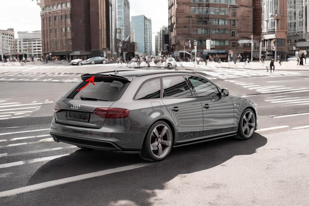 ✨SPOILER CAP ADATTO PER Audi S4 Avant B8.5 Nero Lucido ABS✨