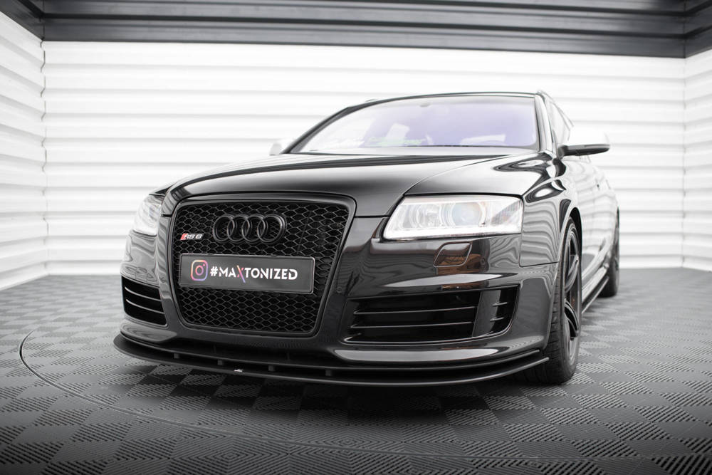 SPLITTER ANTERIORE STREET PRO ADATTO COMPATIBILE PER AUDI RS6 AVANT C6  (2007 - 2010 )