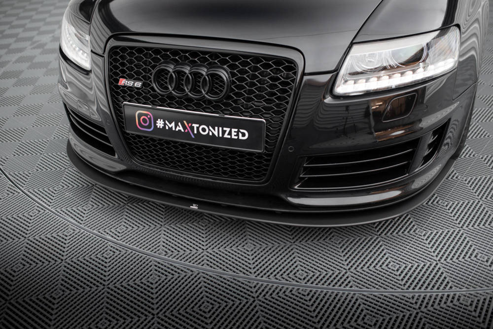 SPLITTER ANTERIORE STREET PRO ADATTO COMPATIBILE PER AUDI RS6 AVANT C6  (2007 - 2010 )